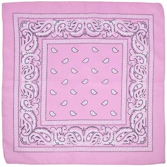 Bandana imprimé paisley rose