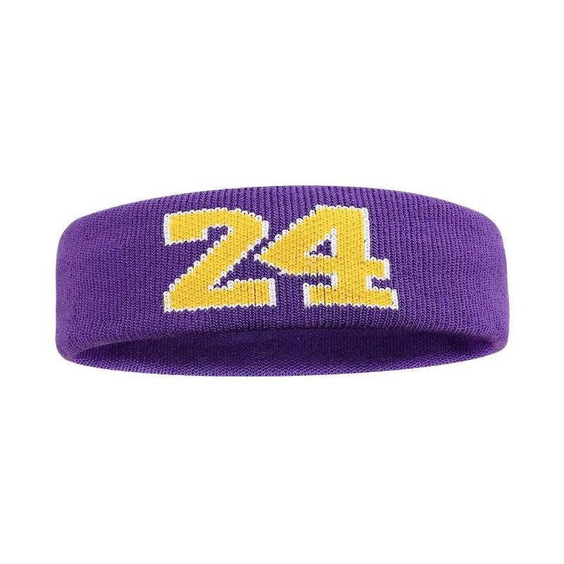bandeau homme sport violet et jaune
