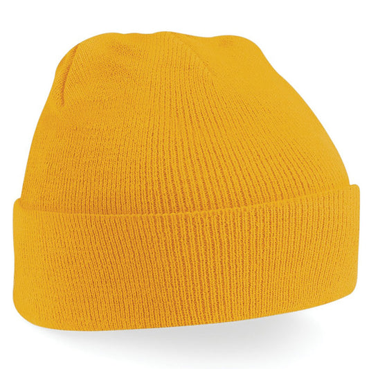 Bonnet revers Docker jaune moutarde