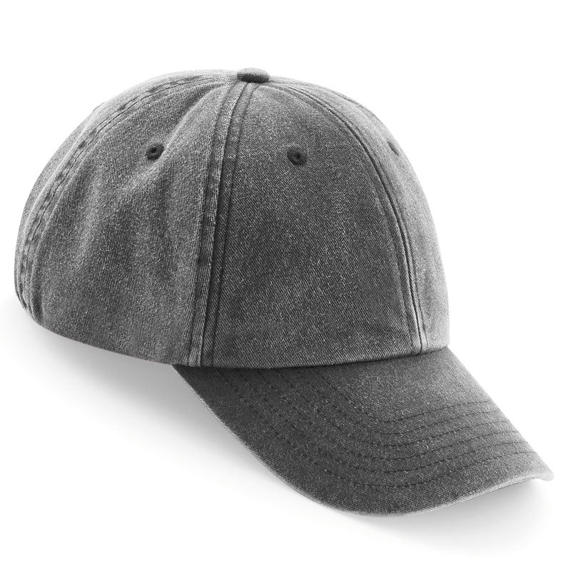Casquette vintage washed noire