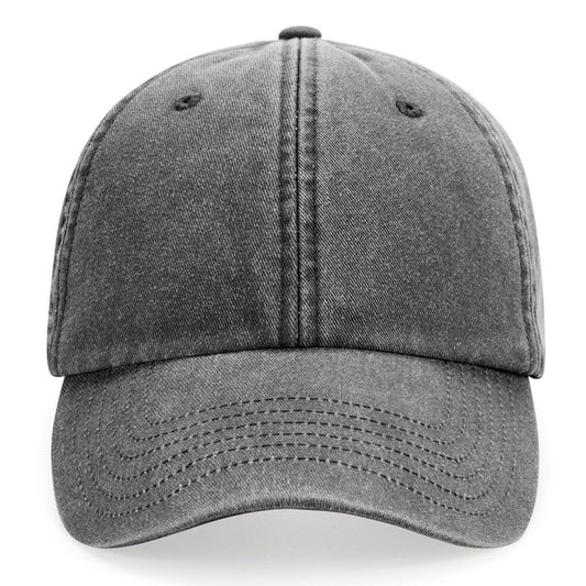 Casquette vintage washed noire