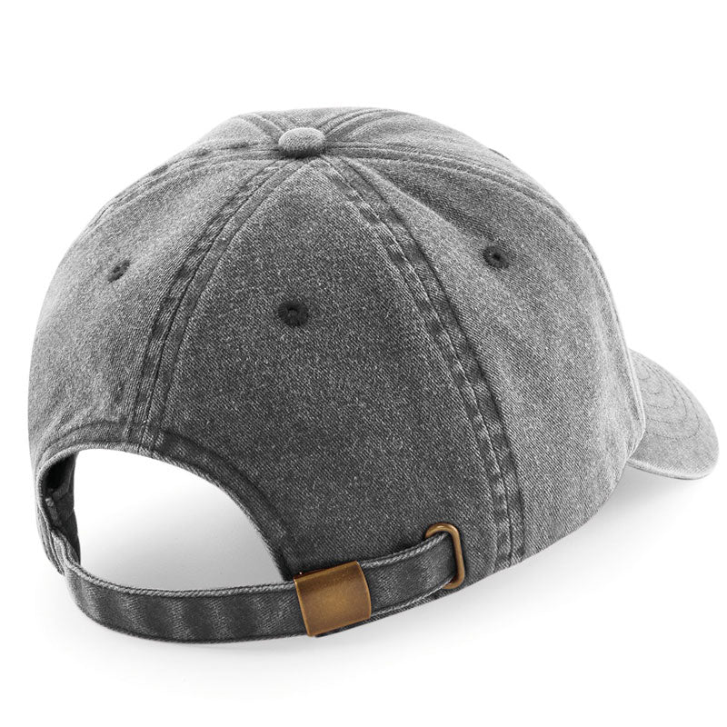 Casquette vintage washed noire