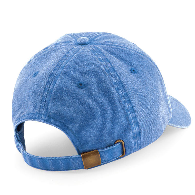 Casquette vintage washed bleu