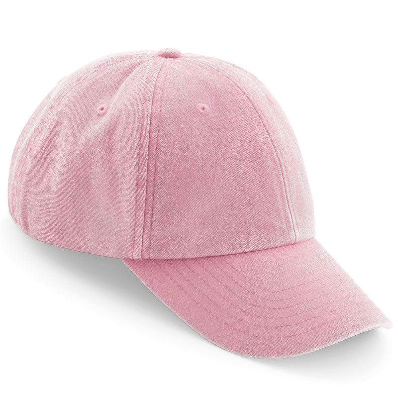 Casquette vintage washed rose