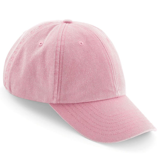 Casquette vintage washed rose