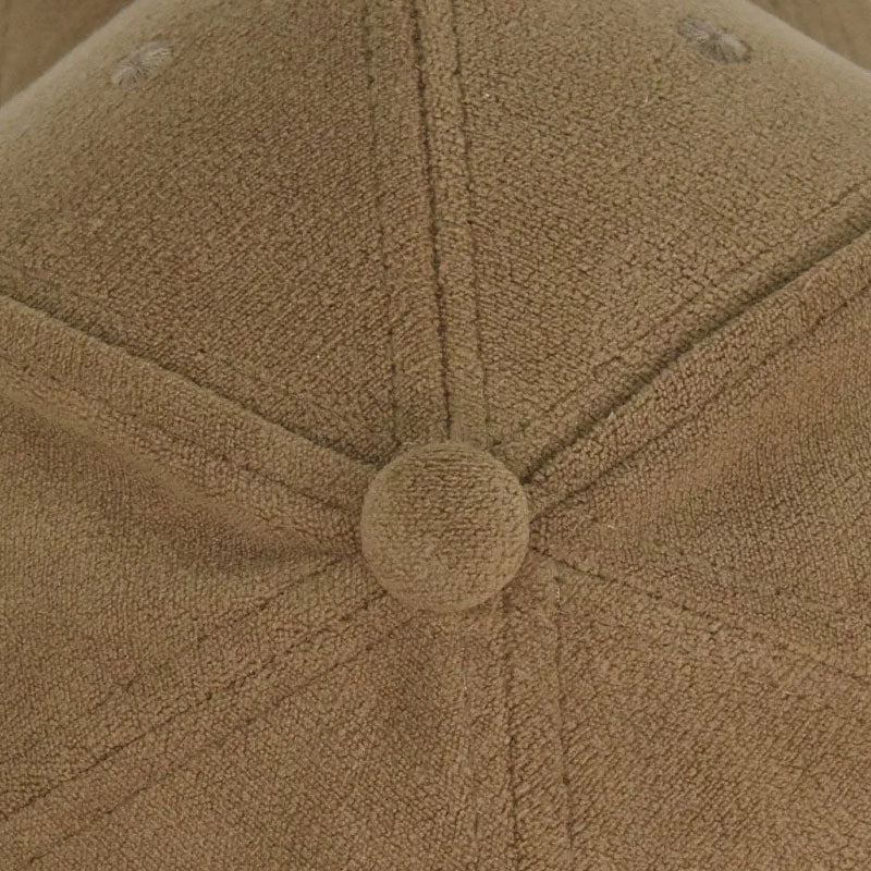 Casquette suède beige toucher doux