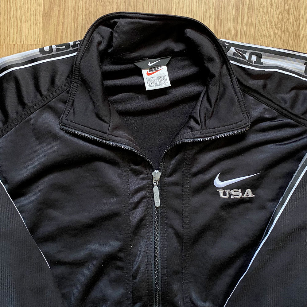 Veste Vintage Nike USA track Jacket noire L