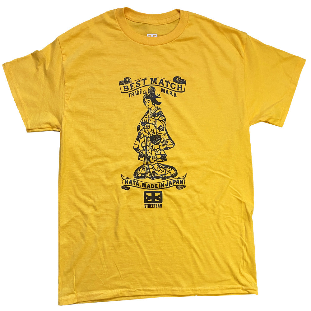 T-shirt Streeteam Geisha jaune