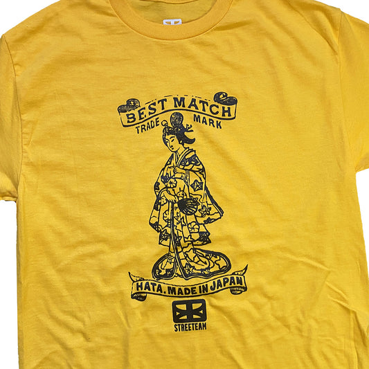 T-shirt Streeteam Geisha jaune