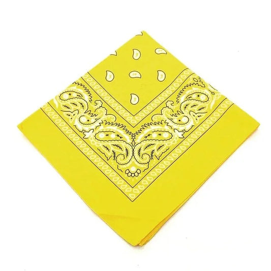 bandana coton jaune