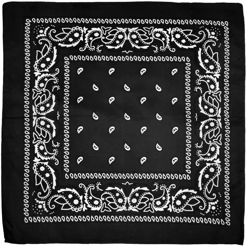 Bandana hip hop noir blanc