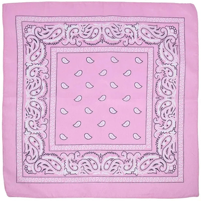 Bandana imprimé paisley rose