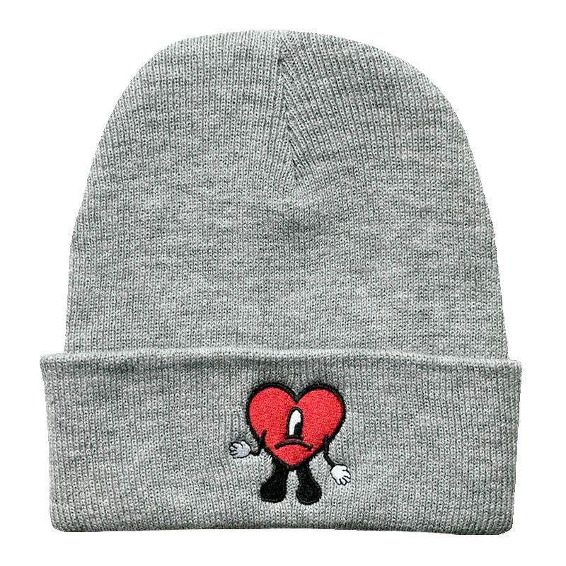 Bonnet streetwear Bad Bunny gris