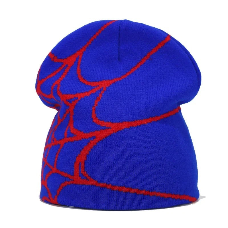 Bonnet spider bleu rouge