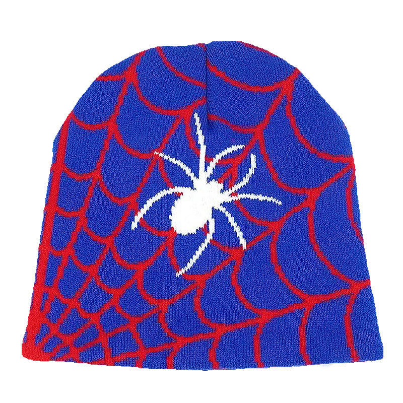 Bonnet spider man bleu rouge