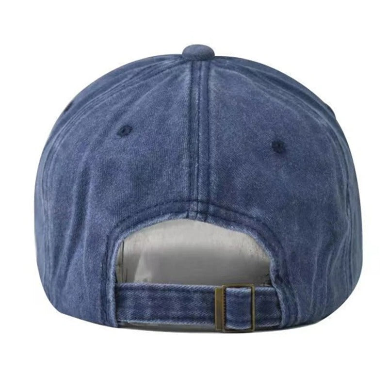 Casquette baseball vintage bleu denim