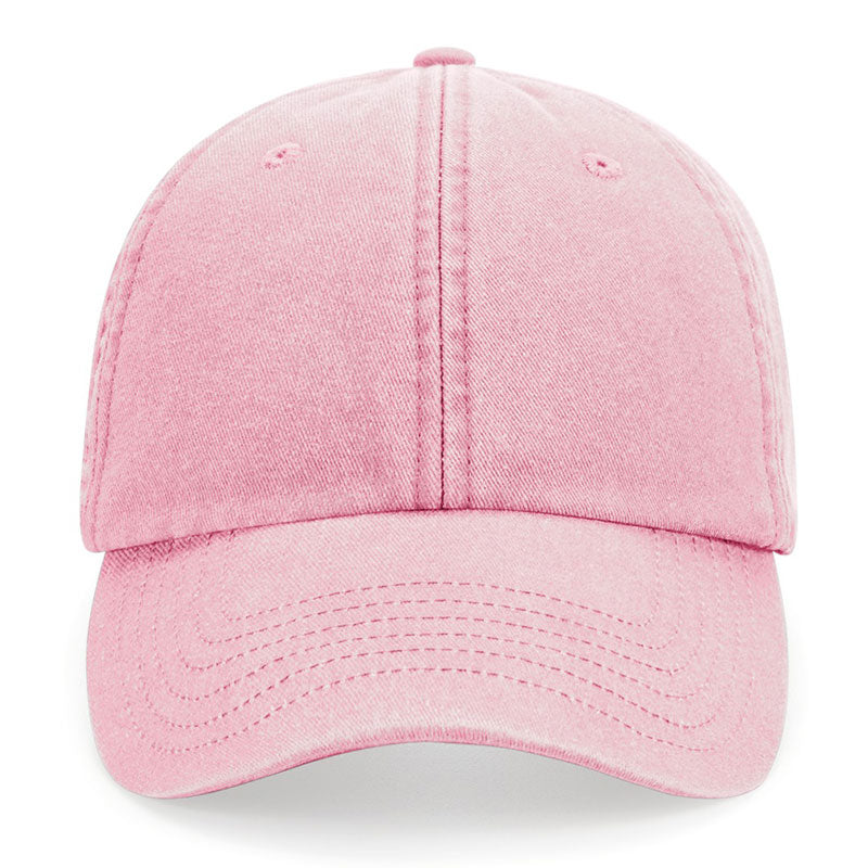 Casquette vintage washed rose