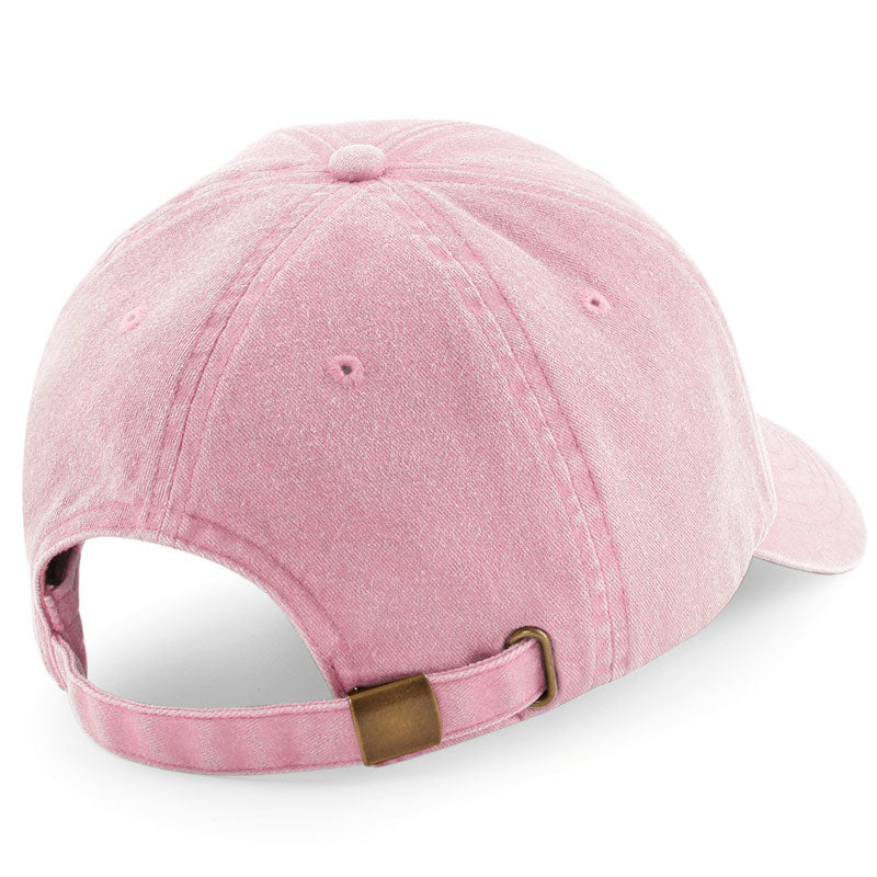 Casquette vintage washed rose