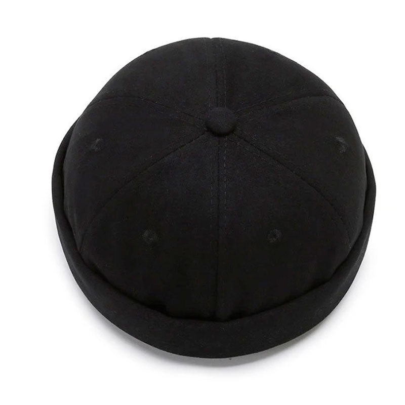 Chapeau docker noir pour homme 