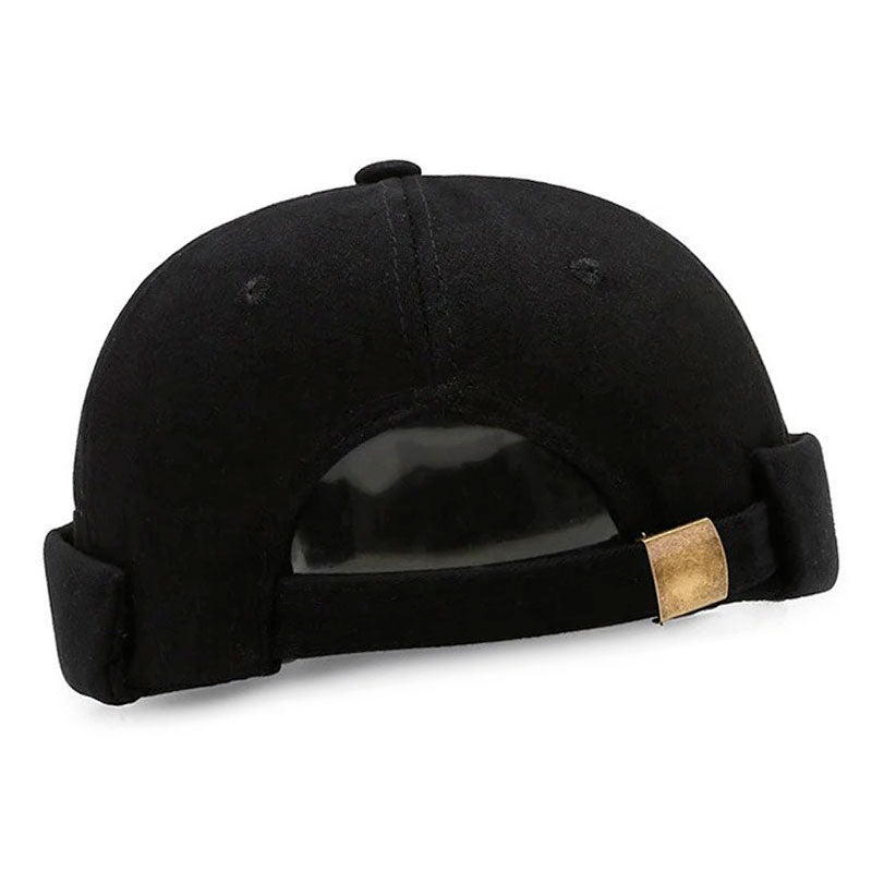 Chapeau docker noir taille unique