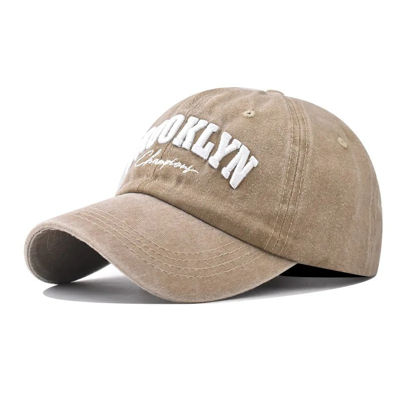 Casquette Baseball Brooklyn champions beige