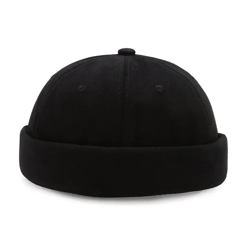 Chapeau docker noir pour homme 