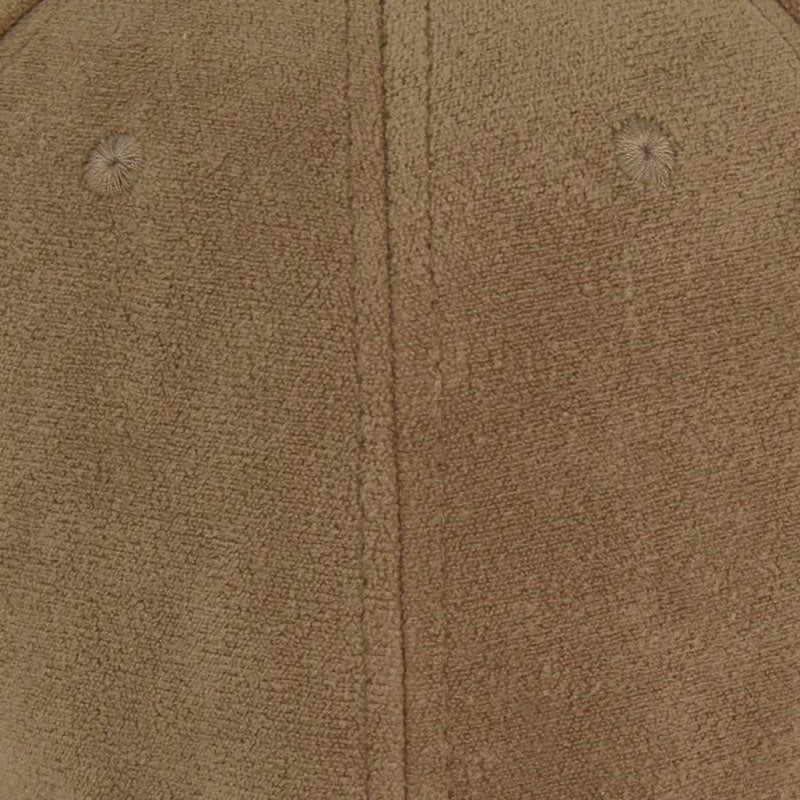Casquette baseball style suède beige