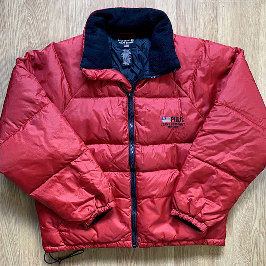 Doudoune Ralph Lauren Polo jeans vintage rouge M