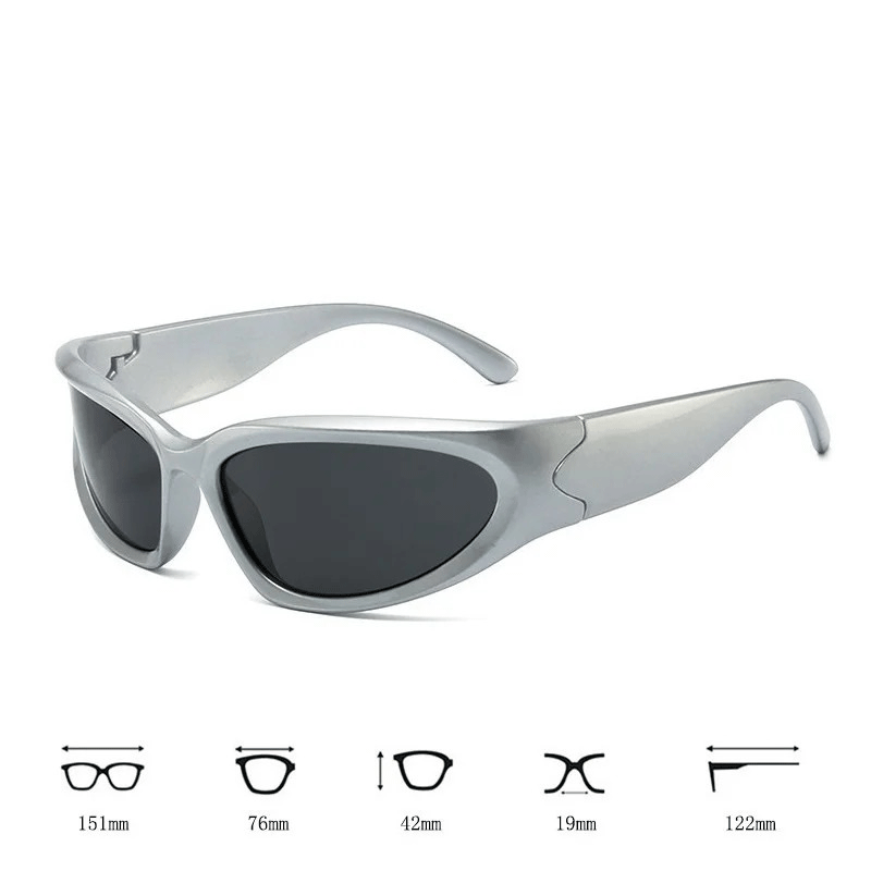 Lunettes de soleil argenté