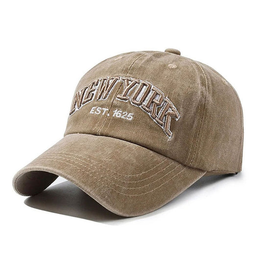 Casquette New York vintage beige