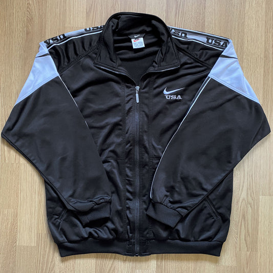 Veste Vintage Nike USA track Jacket noire L