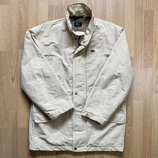 Parka Lacoste homme vintage beige taille M