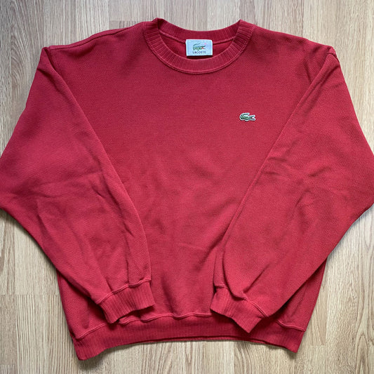 Pull Lacoste vintage rouge