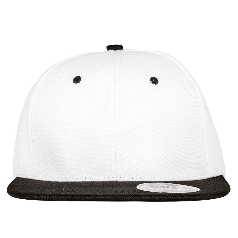 snapback blanc noir