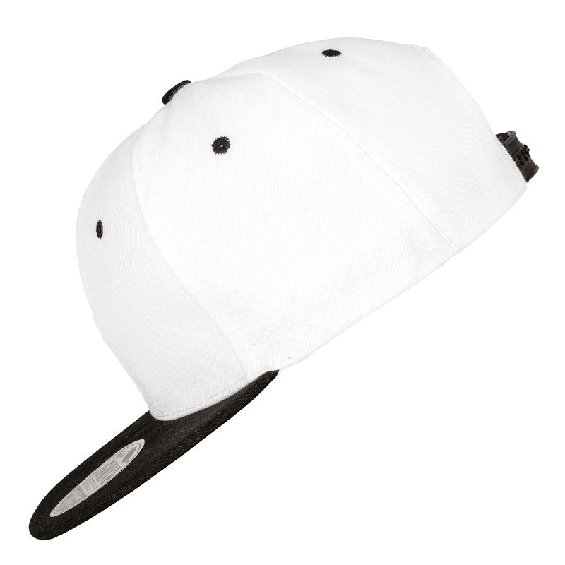 casquette snapback blanc et noir