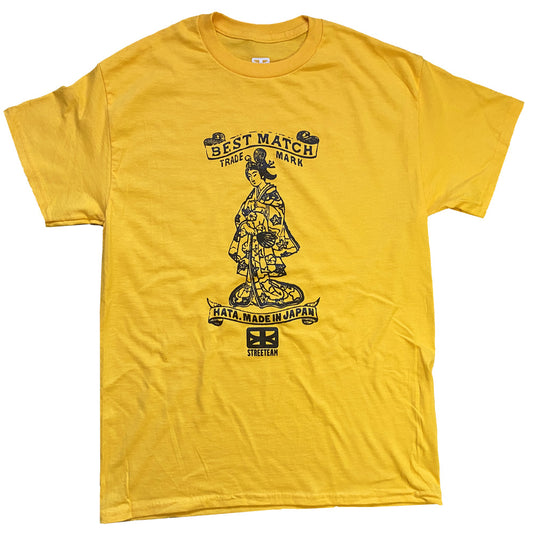T-shirt Streeteam Geisha jaune