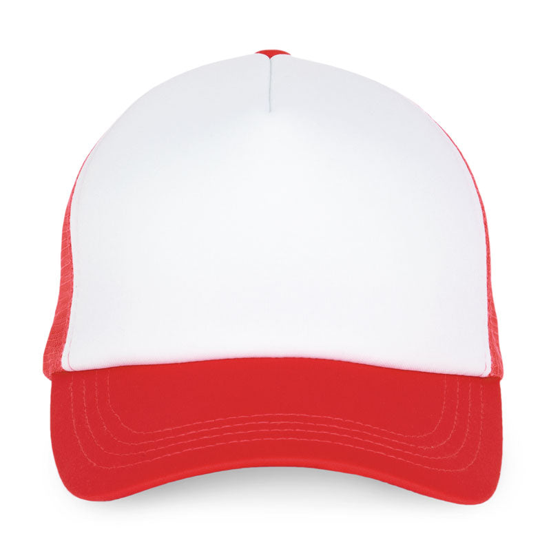 casquette trucker blanc rouge