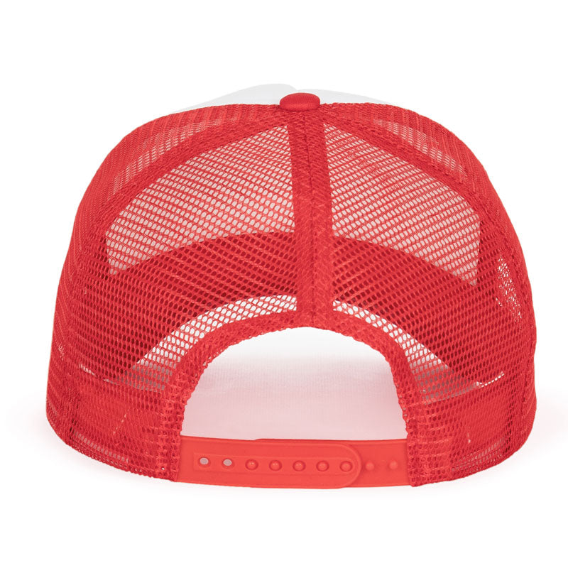 casquette trucker blanc rouge