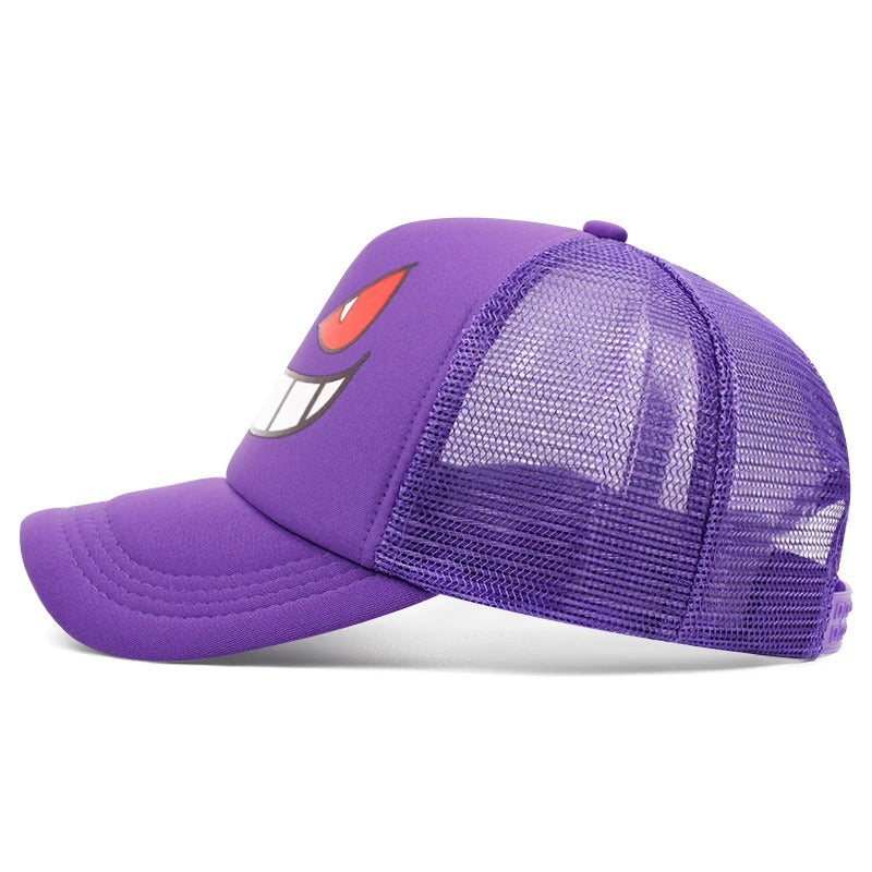 Casquette trucker filet violette