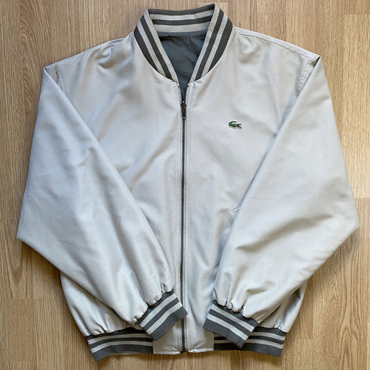 Veste Lacoste homme vintage réversible beige